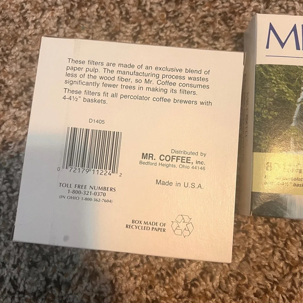 Mr. Coffee Percolator Filters - 4.5